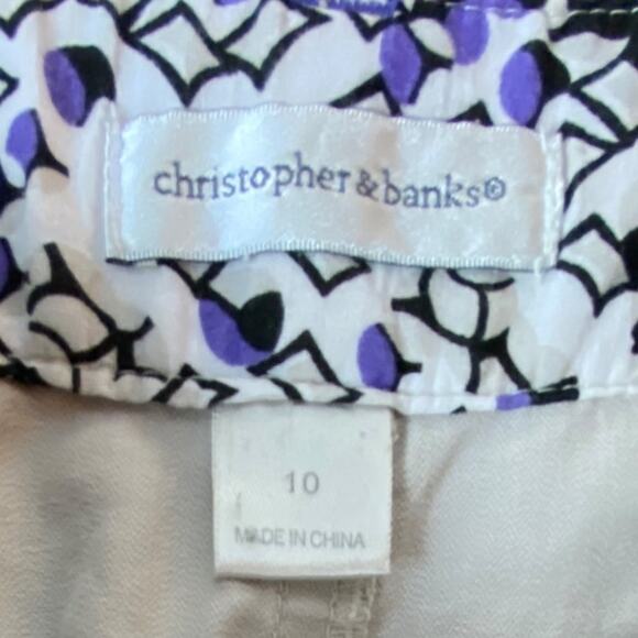 Christopher & Banks Woman's Khaki Cargo Skirt Size 10 - Picture 9 of 11